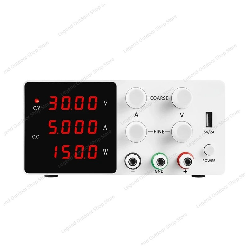 High Precision Dc Power Supply 30V 10A - แหล่งจ่ายไฟกระแสตรงแบบปรับค่าได้ 30V 5A 10A พร้อมหน้าจอแสดงผลดิจิตอล ความแม่นยำสูงสำหรับการทดลอง