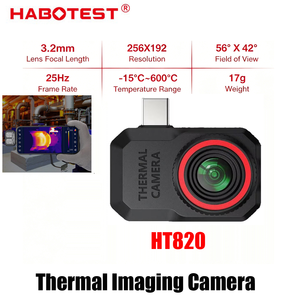 Thermal Imaging Camera Pcb Repair - กล้องถ่ายภาพความร้อนสำหรับโทรศัพท์มือถือ HABOTEST HT820 รุ่นใหม่ ปี 2026