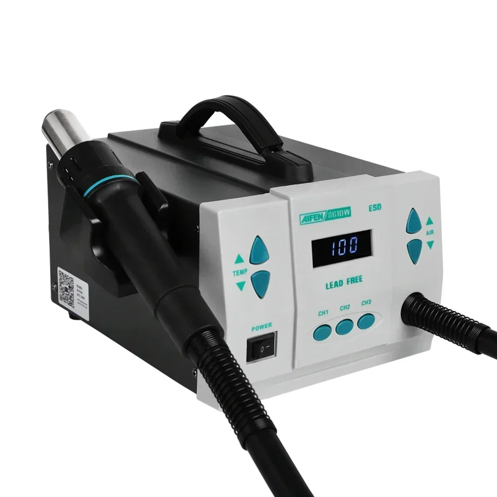Hot Air Rework Station 861Dw - สถานีบัดกรีลมร้อนแบบพกพา AIFEN 861DW ปี 2026 อุปกรณ์ซ่อมแซมสำหรับโทรศัพท์มือถือ