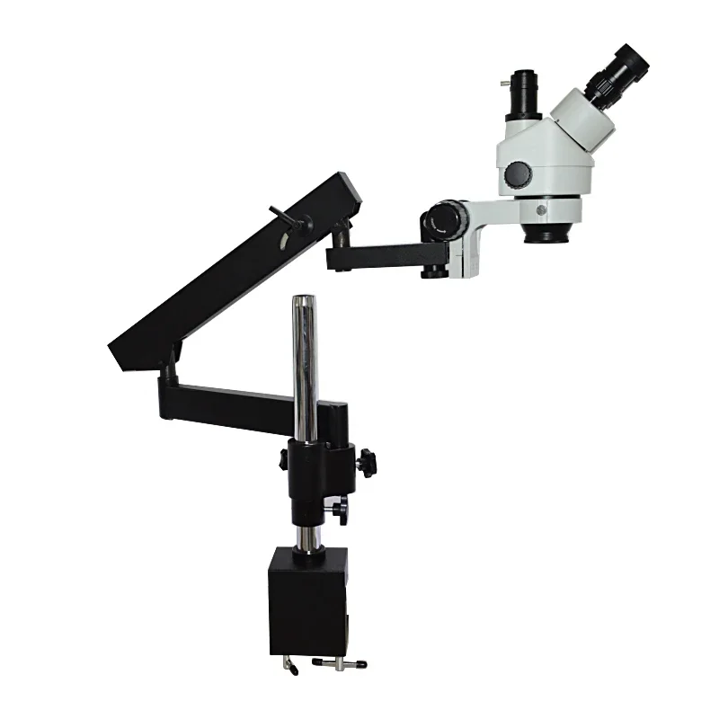 กล้องจุลทรรศน์สเตอริโอแบบสามตา - Articulating Arm Boom Stand Microscope บทวิจารณ์และราคา