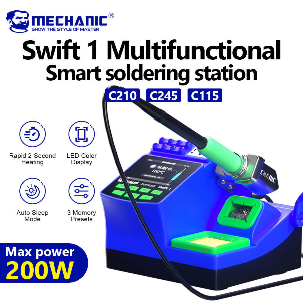 สถานีบัดกรีดิจิตอล MECHANIC Sw - C210 Precision Soldering Station บทวิจารณ์และราคา