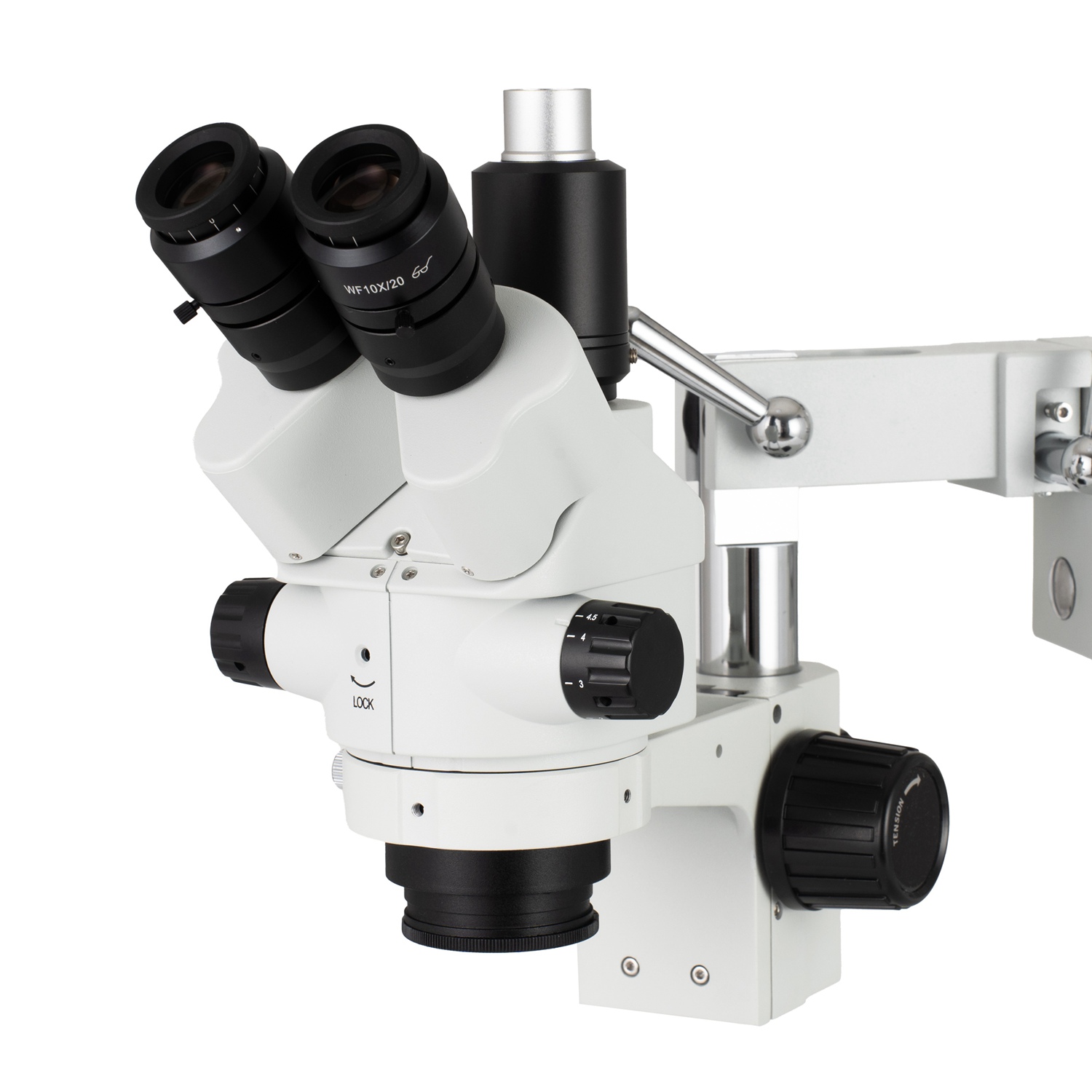 กล้องจุลทรรศน์สเตอริโอซูมแบบสา - Trinocular Stereo Microscope 7X-45X บทวิจารณ์และราคา
