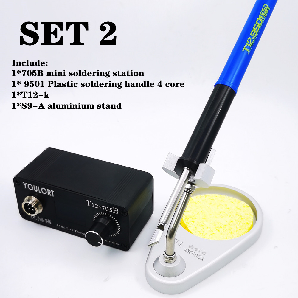 MINI T12-705B การประสาน สถานีเ - T12 Soldering Station Oled บทวิจารณ์และราคา