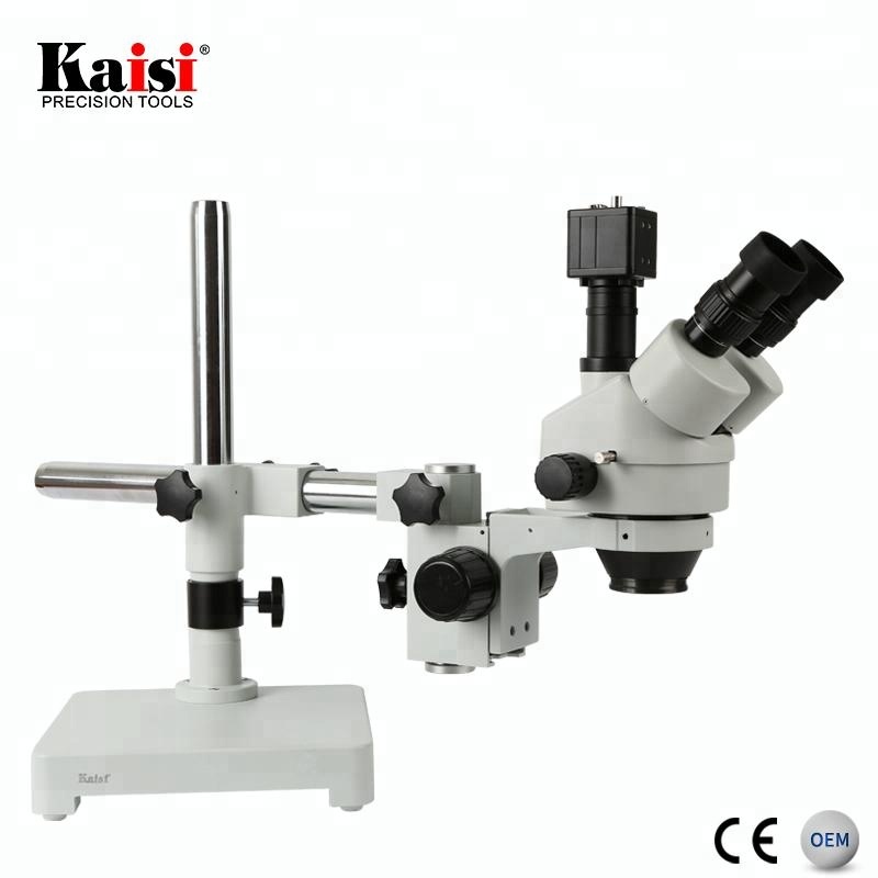 Kaisi 7X-45X ซูมดิจิตอล PCB ตร - Trinocular Stereo Microscope 7X-45X บทวิจารณ์และราคา